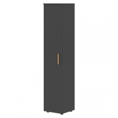 Шкаф-колонка с глухой дверью левый Forta FHC 40.1 L Черный графит