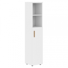 Шкаф-колонка с глухой средней дверью правый Forta FHC 40.6 R Белый премиум
